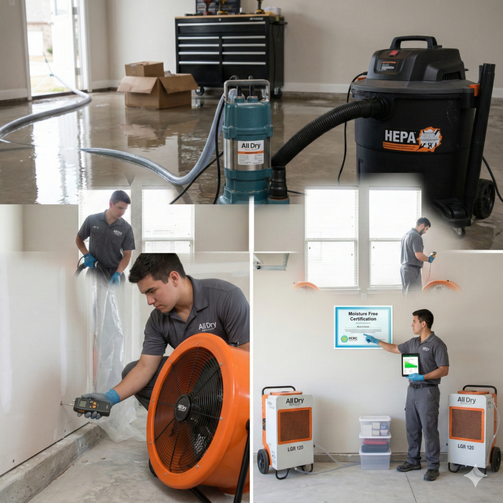 How to Dry Out a Flooded Garage Fast | All Dry North Austin